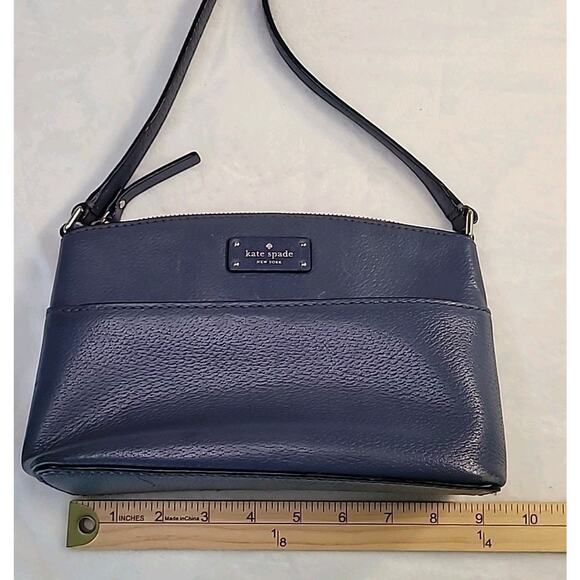 Kate Spade Grove Street Millie Crossbody – Blue Leather Handbag - Picture 4 of 11